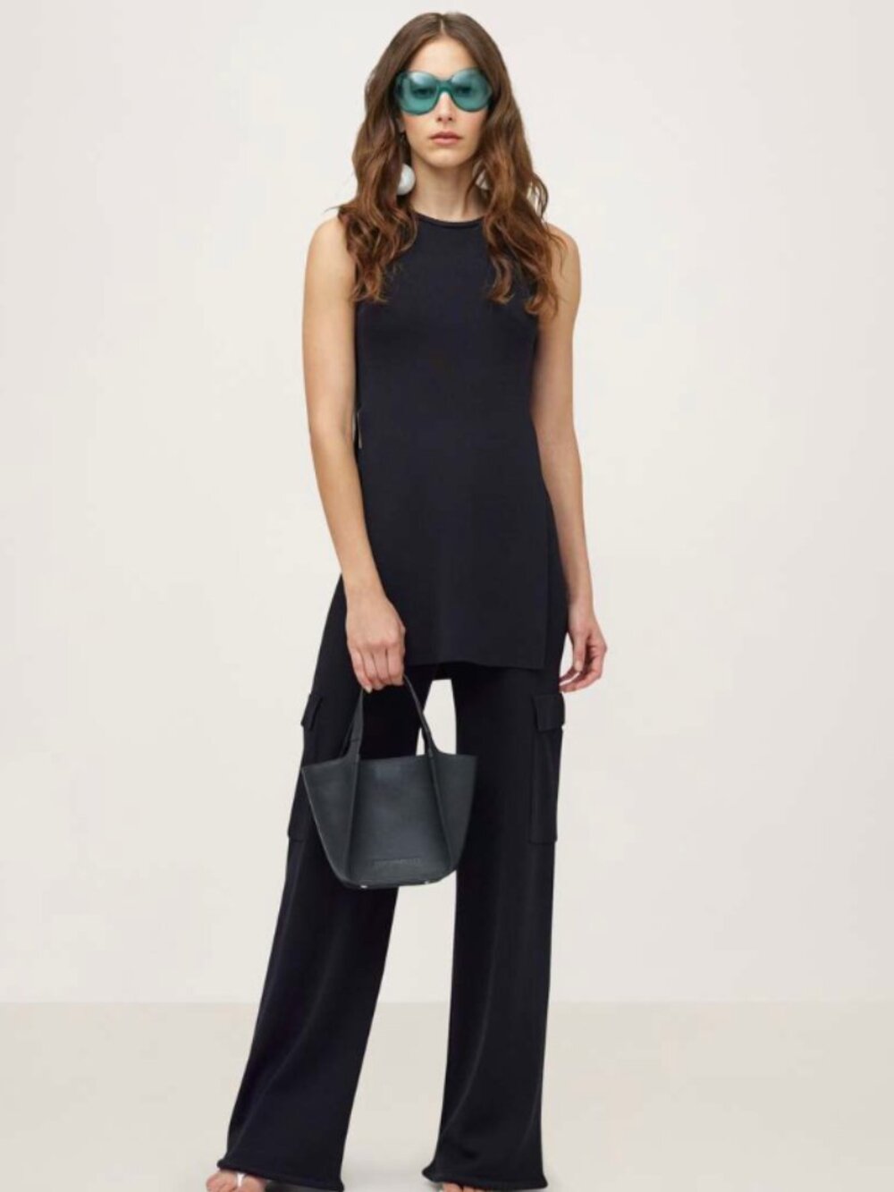 Simon Miller Black Straight-Leg Pants